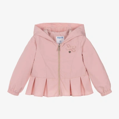 Mayoral Babies' Girls Pink Hooded Jacket