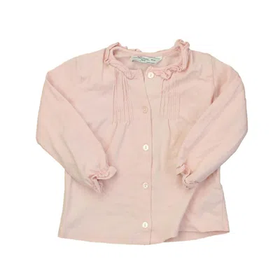 Pre-owned Mayoral Kids' Girls Pink Long Sleeve Shirt