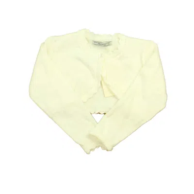 Pre-owned Mayoral Kids' Girls White Cardigan