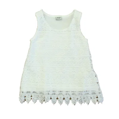 Pre-owned Mayoral Kids' Girls White Tank Top
