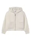 Mayoral Hooded Cardigan In White