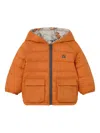 Mayoral Hooded Puffer Jacket In Orange
