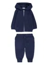 Mayoral Hooded Zip-up Tracksuit Set In Blue