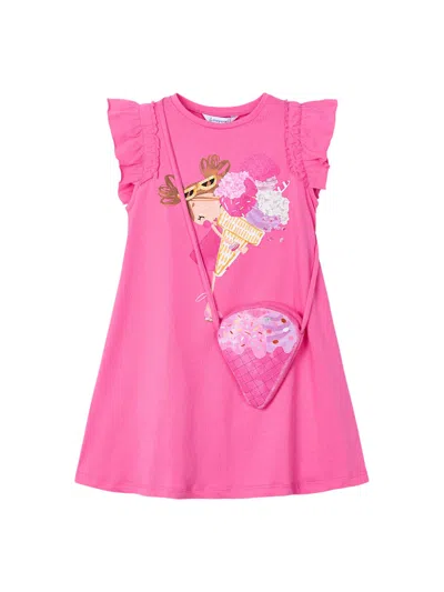Mayoral Ice Cream Bag Dress In Camellia
