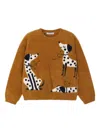 Mayoral Intarsia Puppy Sweater In Brown