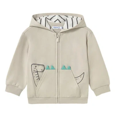 Mayoral Babies'  Interactive Dino Sweatshirt In Ivory