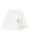 Mayoral Interactive Puppy T-shirt In White