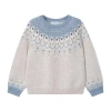 Mayoral Jacquard Pattern Sweater In Blue