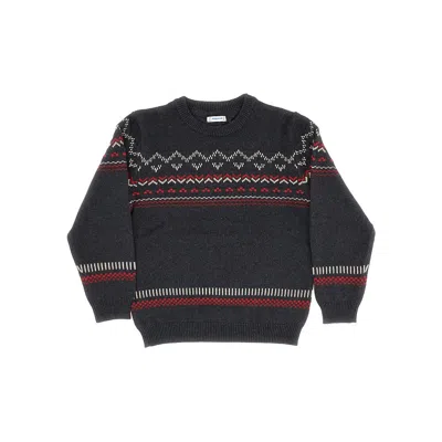 Mayoral Jacquard Cotton-blend Sweater Kids In Grey