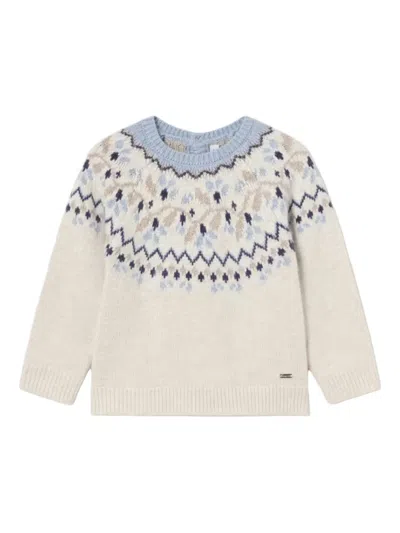 Mayoral Babies' Jacquard Jumper In Neutral