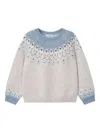 Mayoral Jacquard Pattern Sweater In Neutral