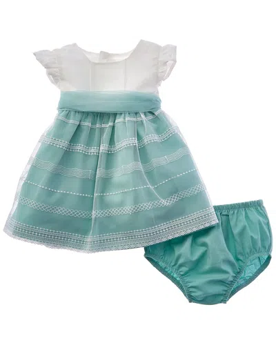 Mayoral Kids' Jade Ruffle Dress In Blue