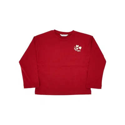 Mayoral Jersey Long-sleeved T-shirt With Print Kids In Red