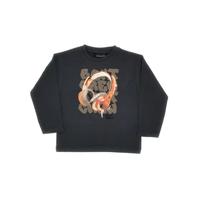 Mayoral Jersey Long-sleeved T-shirt With Print Kids In Black