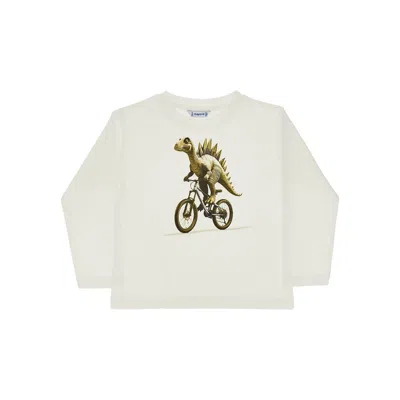 Mayoral Jersey T-shirt With Print Kids In Neutral