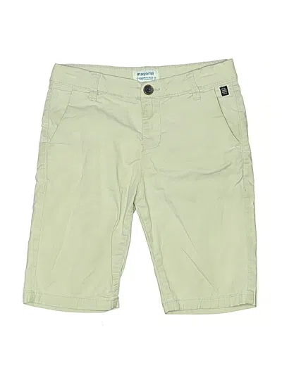 Pre-owned Mayoral Kids' Khaki Shorts In Green