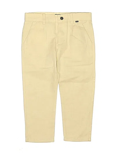 Pre-owned Mayoral Kids' Khakis In Yellow
