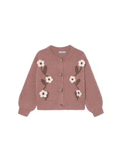 Mayoral Kids' Blend Knitted Cardigan In H. Quartz