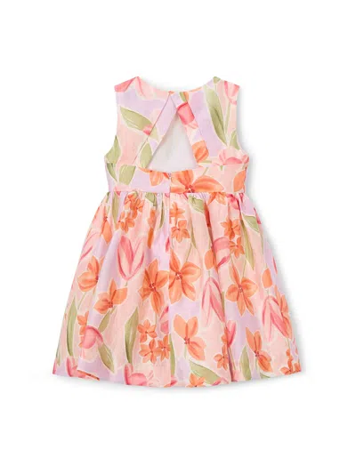 Mayoral Kids' Floral Print Dress Multi In Pink