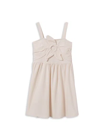 Mayoral Knit Dress In Bone