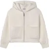 Mayoral Hooded Cardigan In White