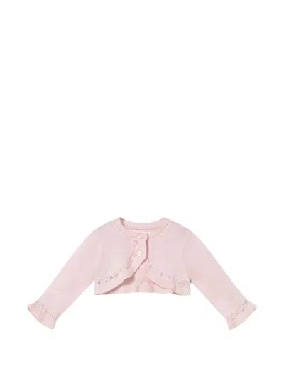 Mayoral Knitted Baby Cardigan In Pink