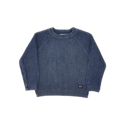 Mayoral Knitted Crewneck Sweater Kids In Blue