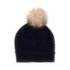 Mayoral Knitted Hat With Pom-pom Kids In Black