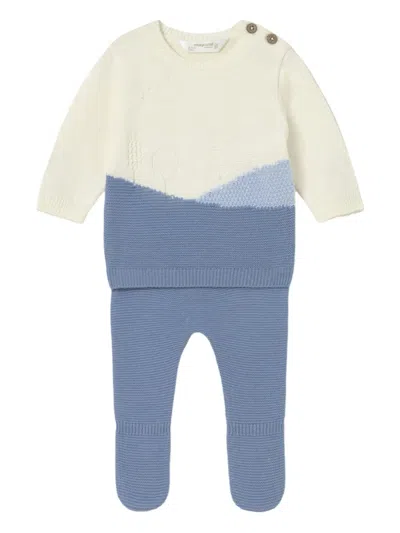 Mayoral Babies' Knitted Trousers (set Of Two) In Blue