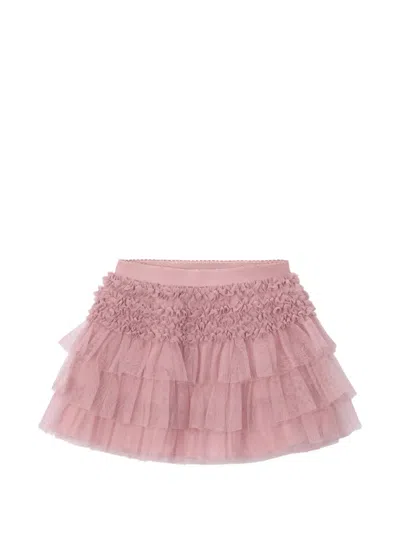 Mayoral Kids' Layered Ruffle Mini Skirt In Pink