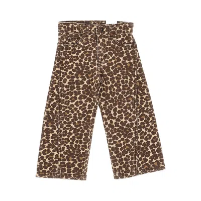 Mayoral Leopard-print Twill Pants - Kids In Brown