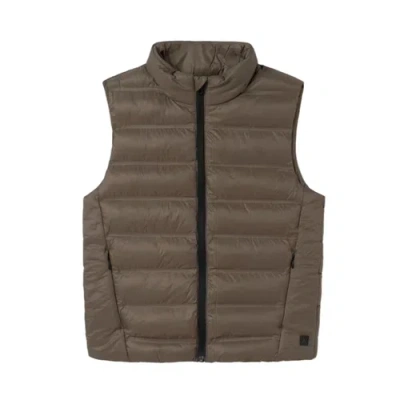 Mayoral Kids'  Lightweight Padded Vest In Brown