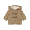 Mayoral Lined Knit Cardigan In Brown