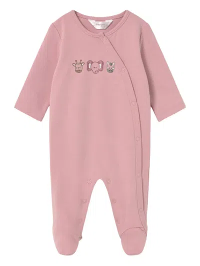 Mayoral Long Sleeve Babygrow (set Of Two) In Pink