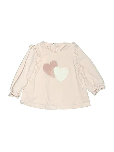 Pre-owned Mayoral Babies' Long Sleeve Blouse In Ivory
