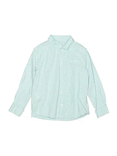 Pre-owned Mayoral Kids' Long Sleeve Button Down Shirt In Blue