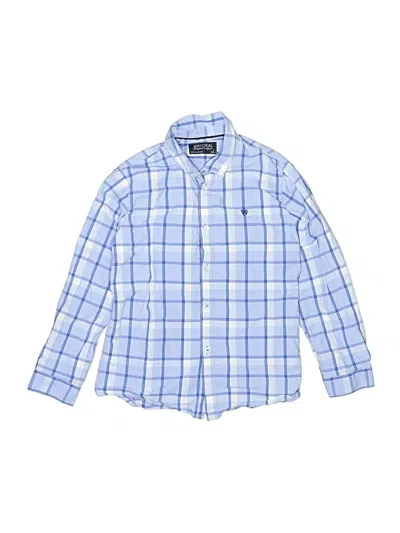 Pre-owned Mayoral Kids' Long Sleeve Button Down Shirt In Blue