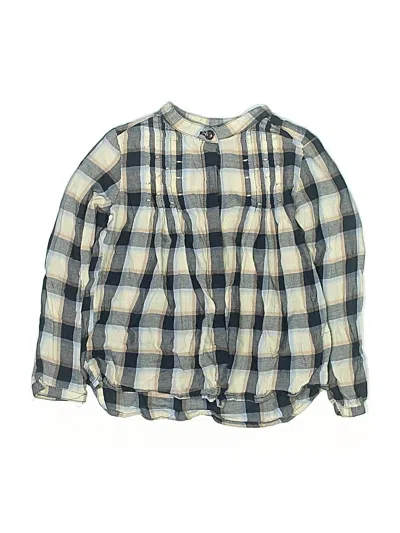 Pre-owned Mayoral Kids' Long Sleeve Button Down Shirt In Blue