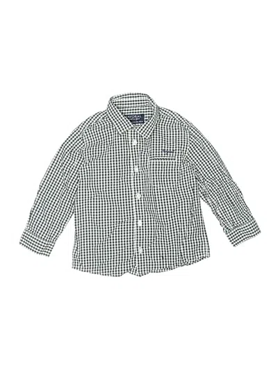 Pre-owned Mayoral Kids' Long Sleeve Button Down Shirt In Green