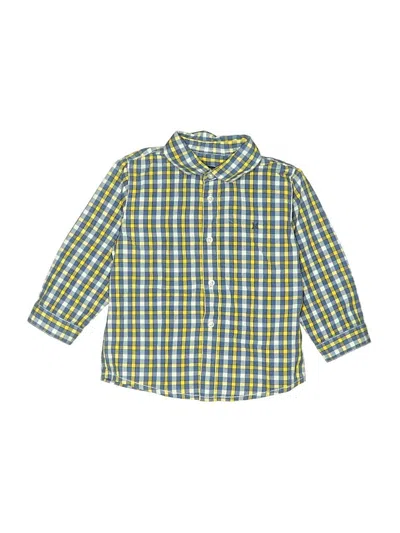 Pre-owned Mayoral Babies' Long Sleeve Button Down Shirt In Yellow