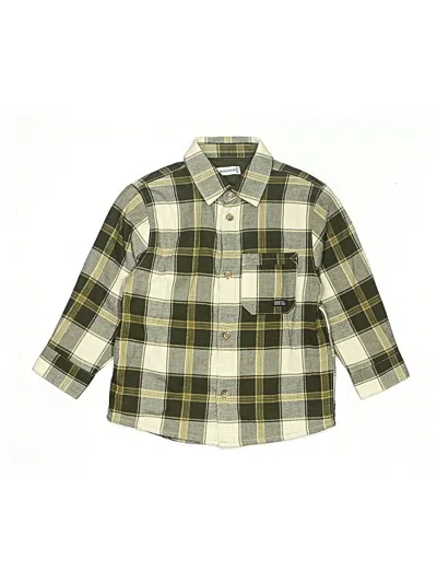 Pre-owned Mayoral Kids' Long Sleeve Button Down Shirt In Yellow