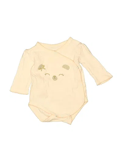 Pre-owned Mayoral Babies' Long Sleeve Onesie In Gold