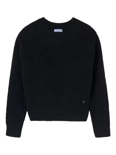 Mayoral Kids' Long-sleeve Sweater In Black