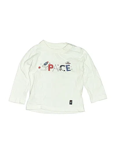 Pre-owned Mayoral Babies' Long Sleeve T-shirt In White