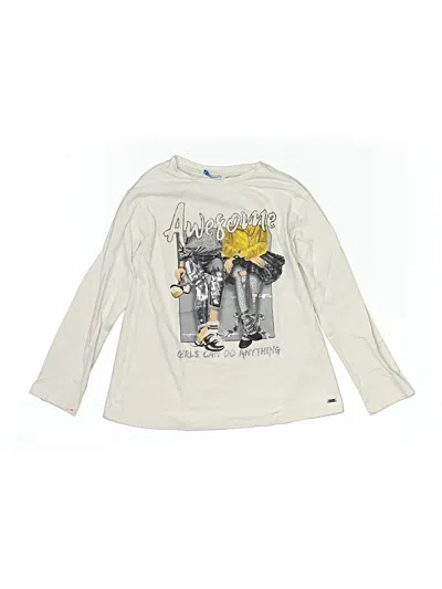 Pre-owned Mayoral Kids' Long Sleeve T-shirt In White