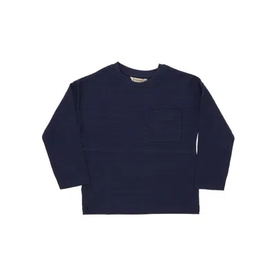 Mayoral Long-sleeved T-shirt With Chest Pocket Kids In Blue