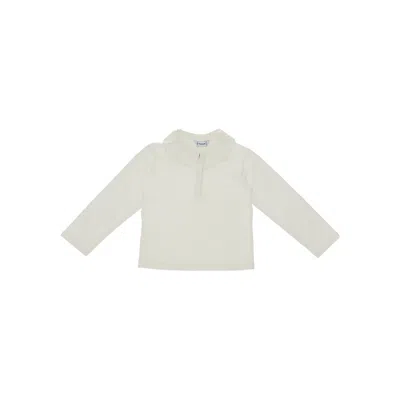 Mayoral Long-sleeved T-shirt With Collar Kids In Green