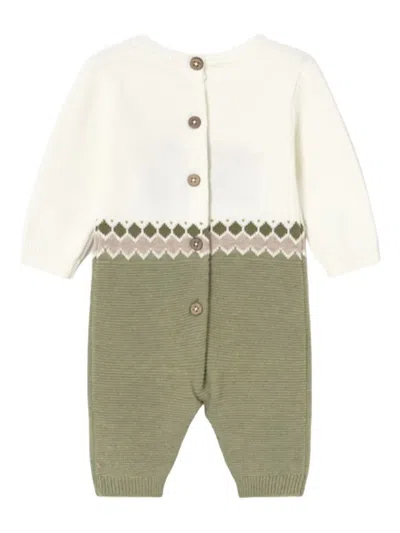 Mayoral Babies' Long-slevee Romper In Multi