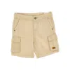 Mayoral Lyocell And Cotton Cargo Bermuda Shorts Kids In Beige
