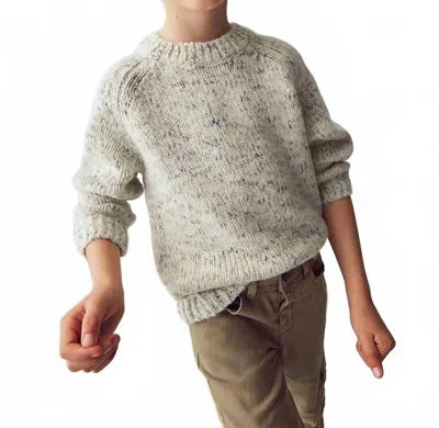 Mayoral Kids' Marled Knit Sweater In Cereal Mix In Green